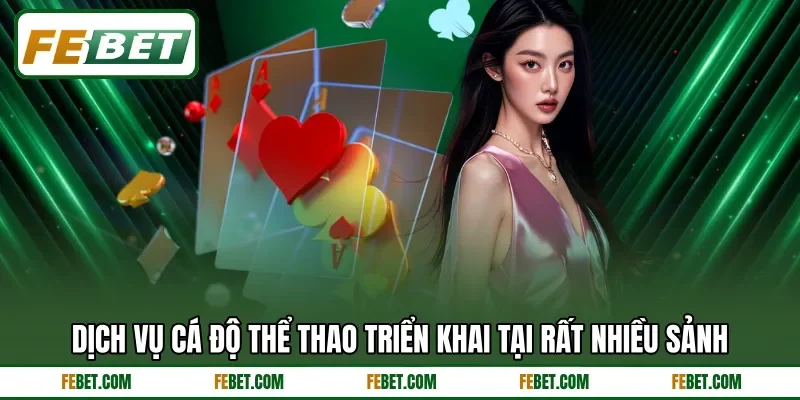 Dịch vụ cá độ thể thao triển khai tại rất nhiều sảnh