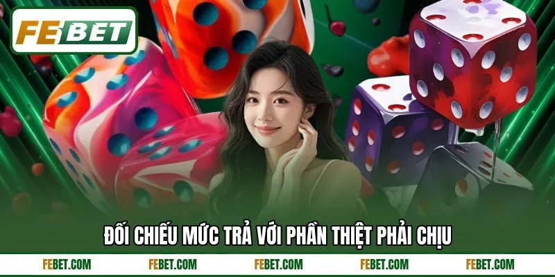 Đối chiếu mức trả với phần thiệt phải chịu
