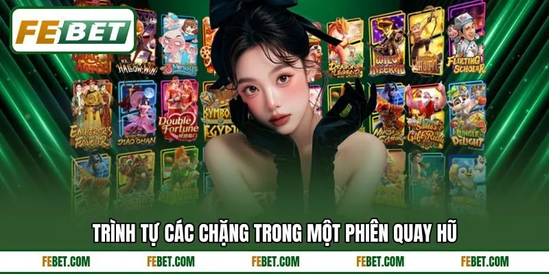 Trình tự các chặng trong một phiên quay hũ